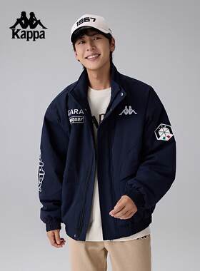 Kappa卡帕背靠背棉服冬新款防泼水防油污运动棉衣外套男K0E72MM41