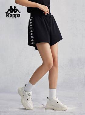 kappa卡帕背靠背短裤夏季新款运动跑步短裤女裤子五分裤K0E42DY62