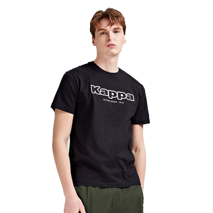店铺推荐Kappa卡帕男款T恤印花半袖短袖图案衫春夏新款-KPCAATD01