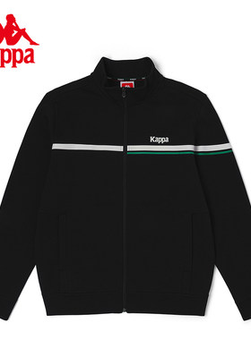 Kappa卡帕针织开衫新款男运动卫衣立领休闲夹克外套K0C52WK01
