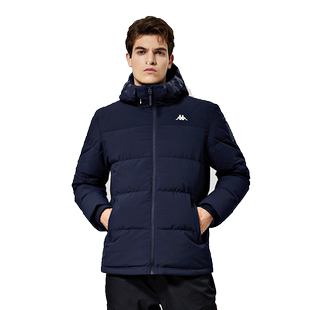 Kappa卡帕羽绒服男高领面包服连帽保暖外套新款K0A72YY01