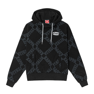 店铺推荐印花休闲套头帽衫