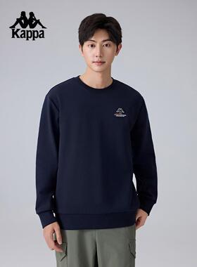 Kappa卡帕背靠背新款套头衫男款运动卫衣长袖圆领上衣 K0F12WT20
