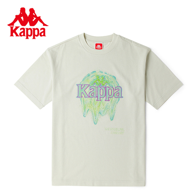 Kappa卡帕短袖新款夏男运动T恤休闲半袖圆领上衣K0C32TD27D