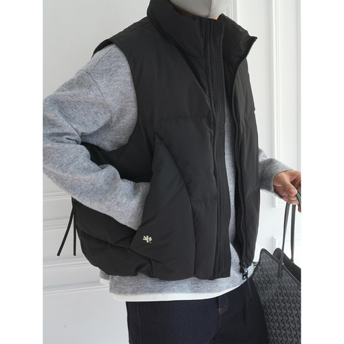 美式潮牌立体式高充蓬松羽绒马甲