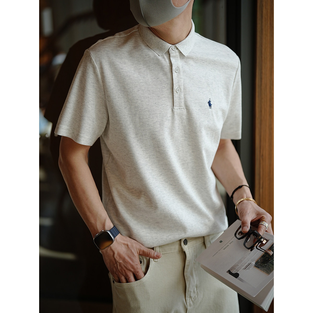 港风潮牌重磅卡通刺绣翻领polo衫男士春夏时尚新款轻商务多色体恤,男装,Polo衫,淘宝优惠券,粉丝福利购,淘宝优惠卷