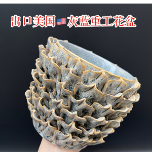 陶瓷手工花盆复古家居花器