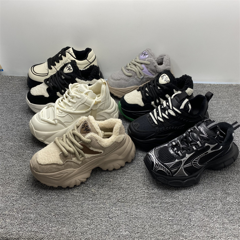 新款厚底网红超火爆款休闲棉鞋