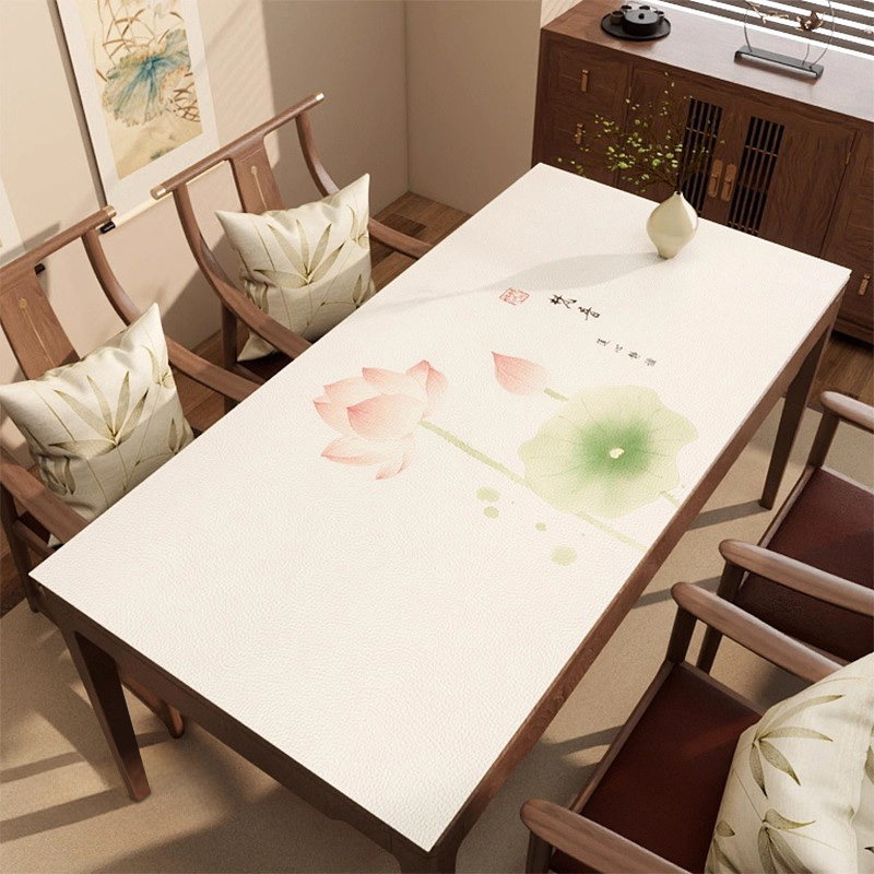 新中式桌布防水防油免洗茶几餐桌垫2025新款高级感轻奢茶几保护垫,居家布艺,桌布,淘宝优惠券,粉丝福利购,淘宝优惠卷