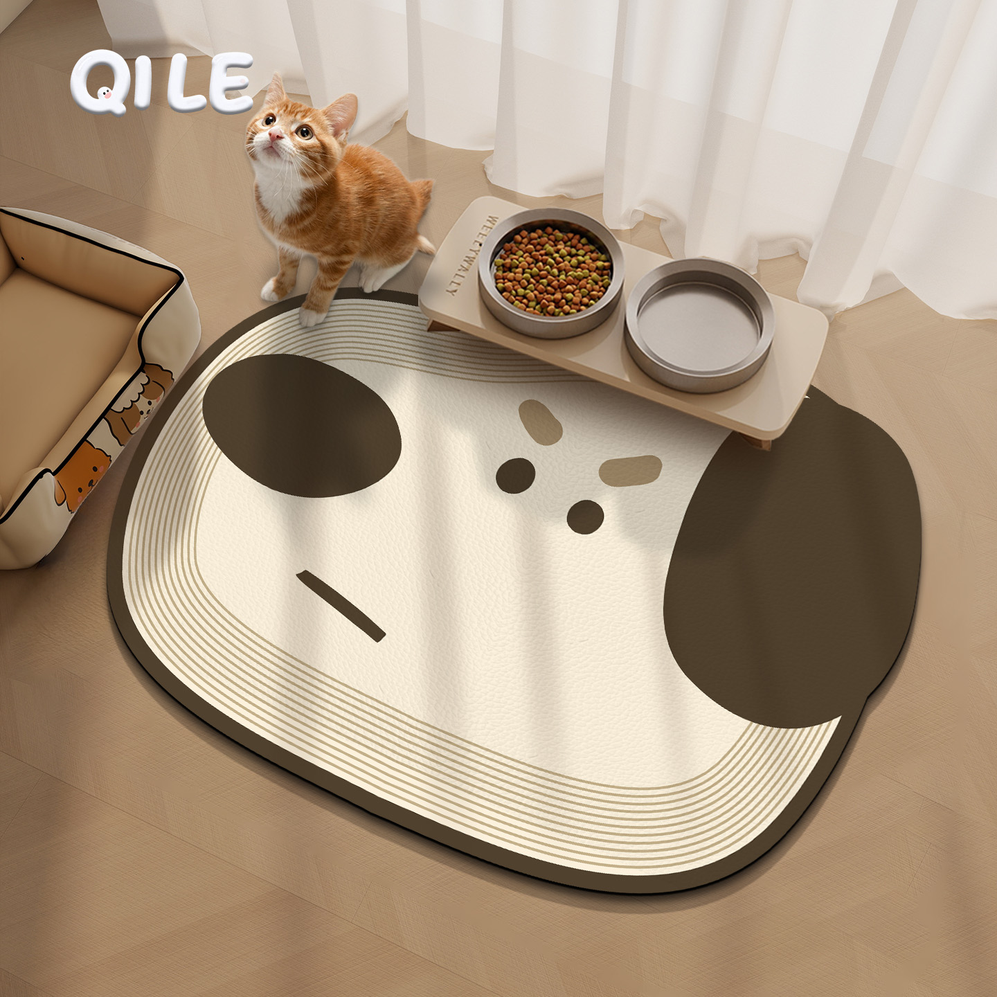 宠物大号防滑防水餐垫