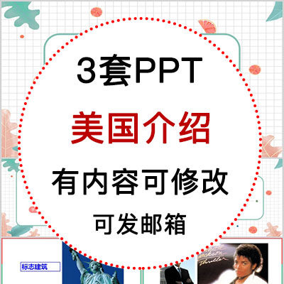 美国介绍PPT课件 地理旅游景点美食文化简介PPT模板成品