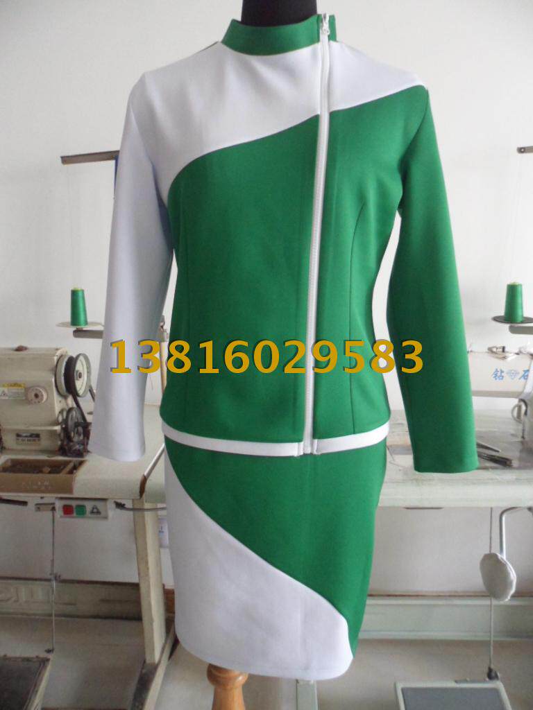 长袖促销员服装 订导购员服装 销售员工作服 服装定做 酒水服定制