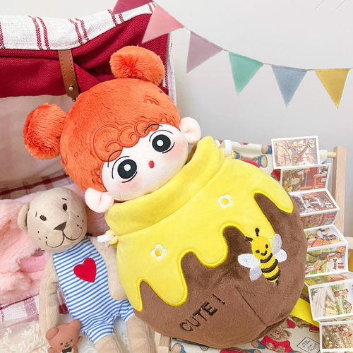 20cm娃衣蜂蜜罐外出可爱挂件包