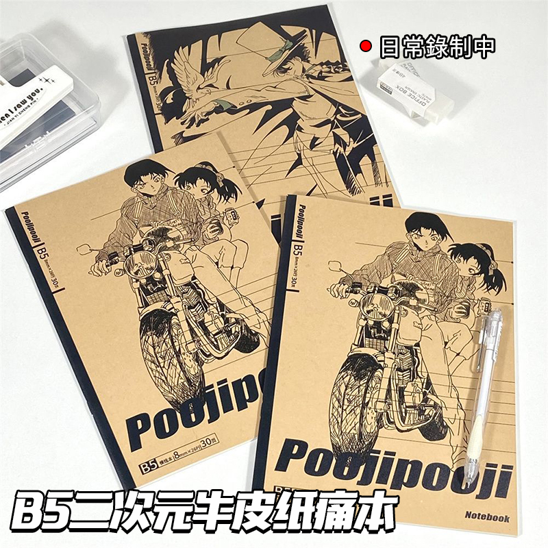 名柯主题牛皮纸痛本ins风手账本