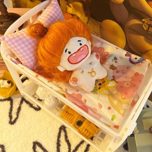 棉花娃娃娃屋床双层迷你家具便宜