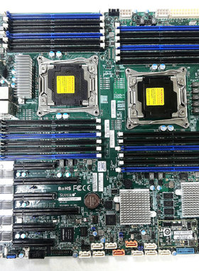 超微X10DRC-LN4+双路X99 2011-3主板C612支持E5 V3/V4服务器DDR4