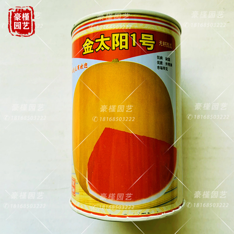 金太阳一号西瓜种子黄皮红壤无籽西瓜种籽春夏秋四季播种蔬菜种孑
