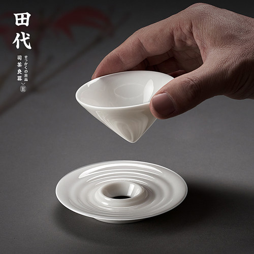 羊脂玉瓷茶杯零配小杯单盏主人杯