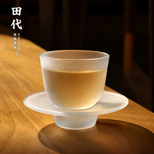 田代琉璃碟托功夫茶杯单个装