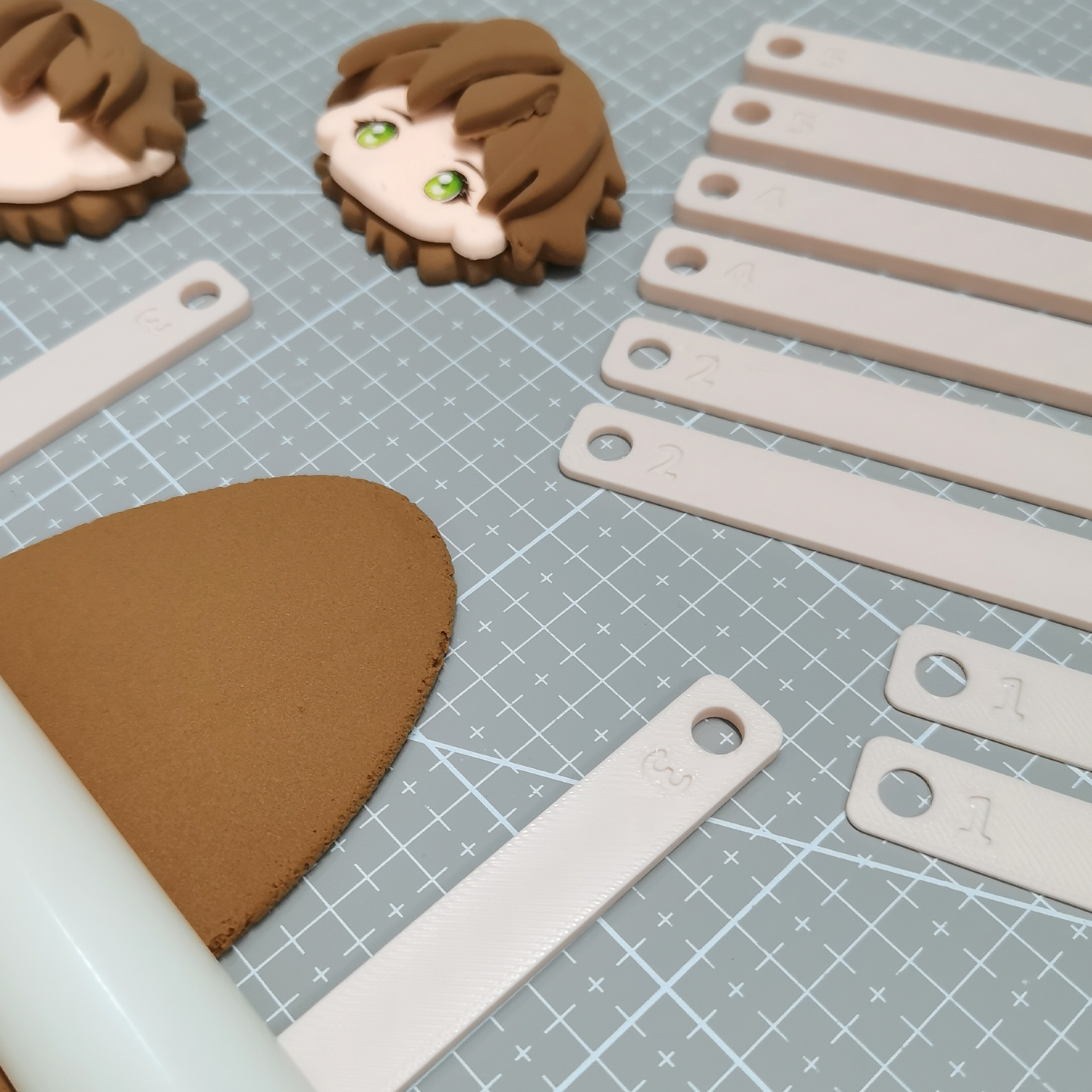 BODIFU平衡尺厚度尺粘土压泥工具