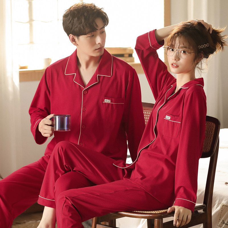思馨坊本命年情侣睡衣女春秋款纯棉长袖红色结婚男士家居服套装秋,女士内衣/男士内衣/家居服,睡衣/家居服套装,淘宝优惠券,粉丝福利购,淘宝优惠卷