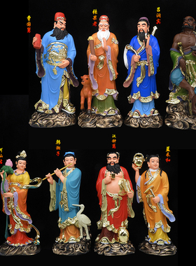 吕洞宾何仙姑树脂神像