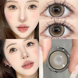 名利场诗人美瞳年抛大直径sweetcolor棕色新年开运隐形眼镜DTB