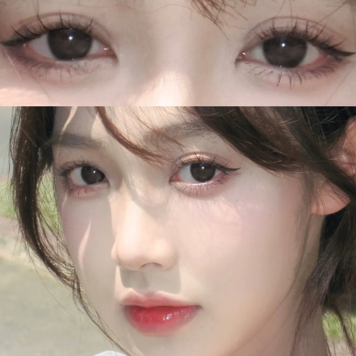 黑不溜秋himi美瞳黑心玫瑰奶栗子棕半年抛大小直径隐形眼镜女WPW