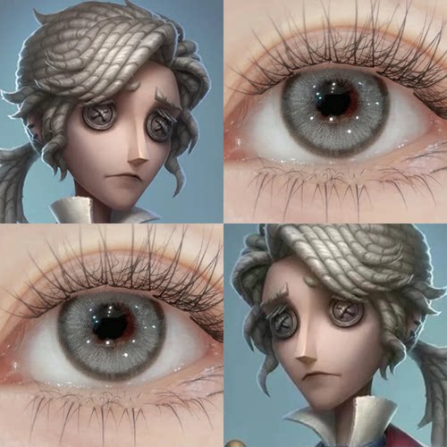 作曲家cos美瞳第五人格灰色小大直正品显色隐形眼镜cosplay佳AH