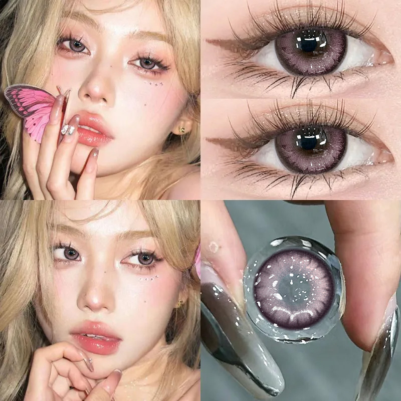 买1送1】moddy格雷玫瑰美瞳半年抛大直径果冻海蓝色隐形眼镜3PW