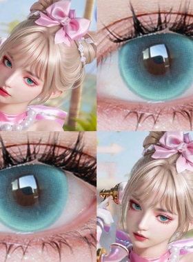 和平精英千金淑猫cos美瞳年抛大直径三明治工艺漫展隐形眼镜DTB
