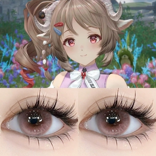 明日方舟终末地小羊艾尔黛拉cos美瞳年抛大直径漫展隐形眼镜DTB