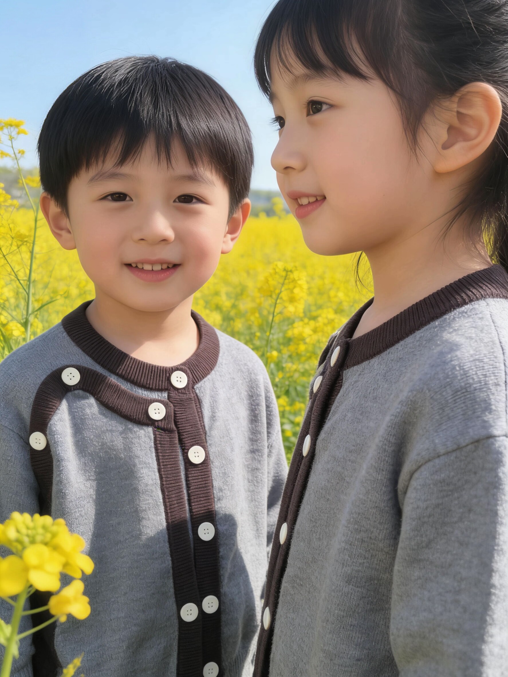 琦瑞德泽儿童洋气开衫男童针织衫上衣毛衣女外套2026春秋新款