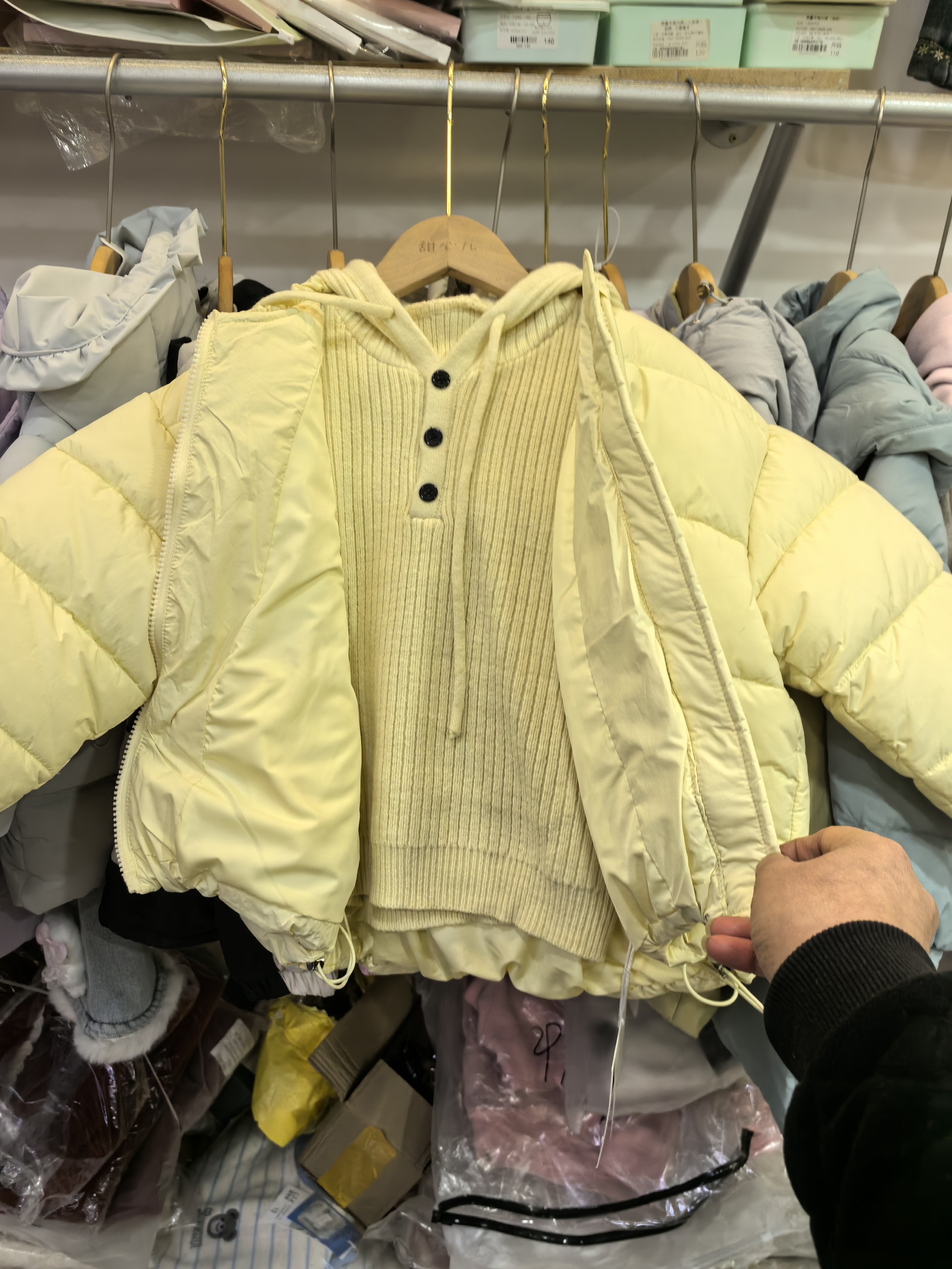 2026款女中童棉衣二件套冬季宝宝棉服加厚保暖外套儿童韩版休闲