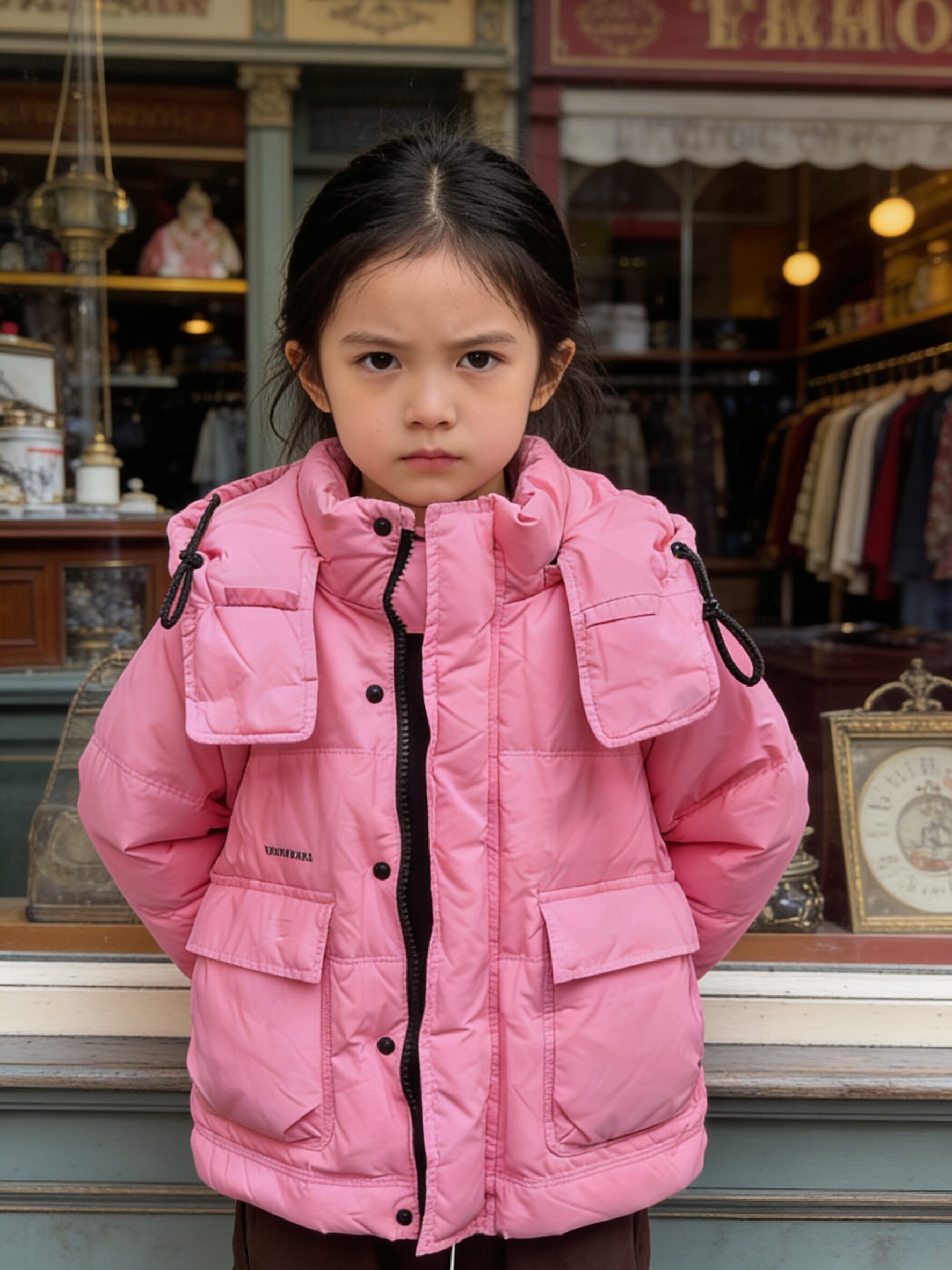 2026冬季新款儿童短款羽绒服加厚洋气连帽面包服女小童白鸭绒外套