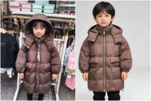 男女中童羽绒服2026新款女童中长款中童韩版加厚洋气小女孩冬装