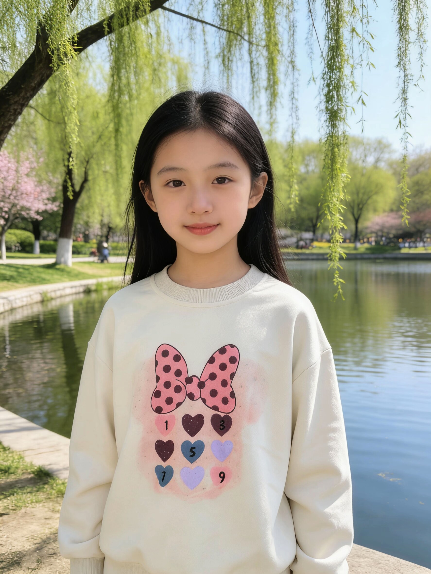 儿童女中大童卫衣2026春季新款儿童韩版圆领长袖上衣宝宝休闲百搭