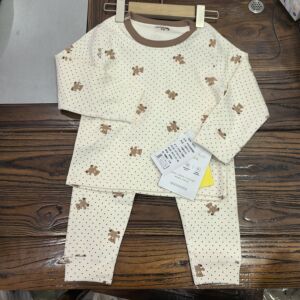 儿童秋衣秋裤无骨冬家居服男女童纯棉加厚宝宝棉毛衫保暖内衣套装