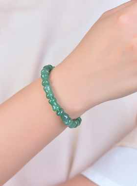 天然新疆和田玉手串节节高升手链