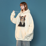 2024秋冬加绒加厚连帽卫衣潮流宽松连帽外套W9910-P40加绒P45，女装短外套，星座414-3