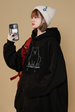 2025秋冬加绒加厚连帽卫衣潮流宽松连帽外套W9907-P40加绒P45，女装短外套，星座414-3