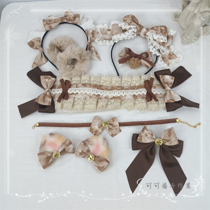 原创手作 虎斑猫小物猫耳朵兽耳发带KC三花猫边夹尾巴 lolita发饰,饰品/流行首饰/时尚饰品新,发饰,淘宝优惠券,粉丝福利购,淘宝优惠卷