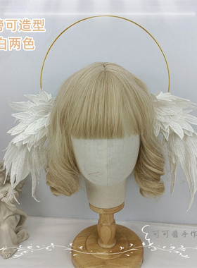光圈发箍拍摄道具天使恶魔翅膀