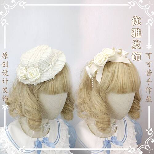 洛丽塔发饰边夹优雅kccla系手套