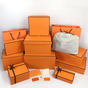 爱H礼品袋鞋子礼品盒香水包包装袋衣服围巾盒皮带手拎手提纸袋子