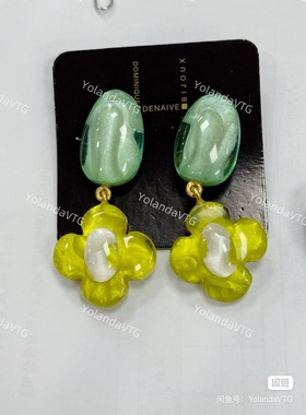 限定款法国Dominique denaive多米尼克耳夹耳环女七夕礼物送礼