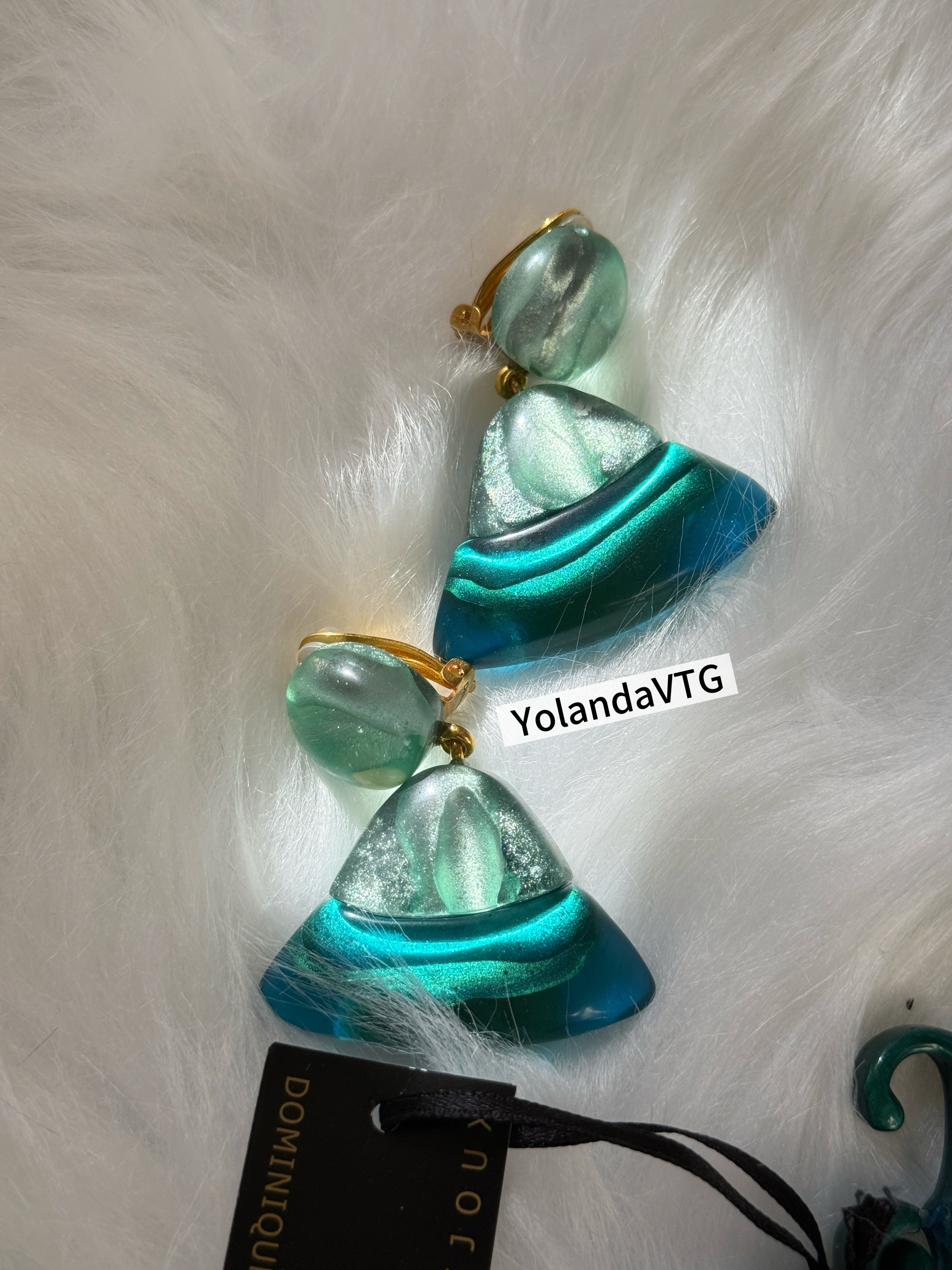 25秋冬法国dominique denaive多米尼克小香包耳夹耳环女流行饰品