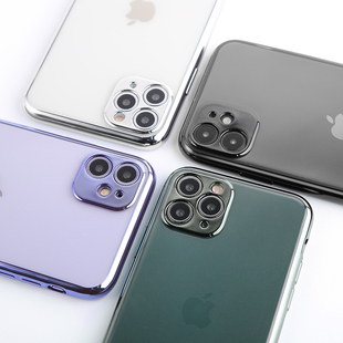 iphone11手机壳适用苹果X摄像头保护iphonex电镀边框por透明XR镜头全包iphonexr防摔XS撞色11软硅胶pro薄MAX