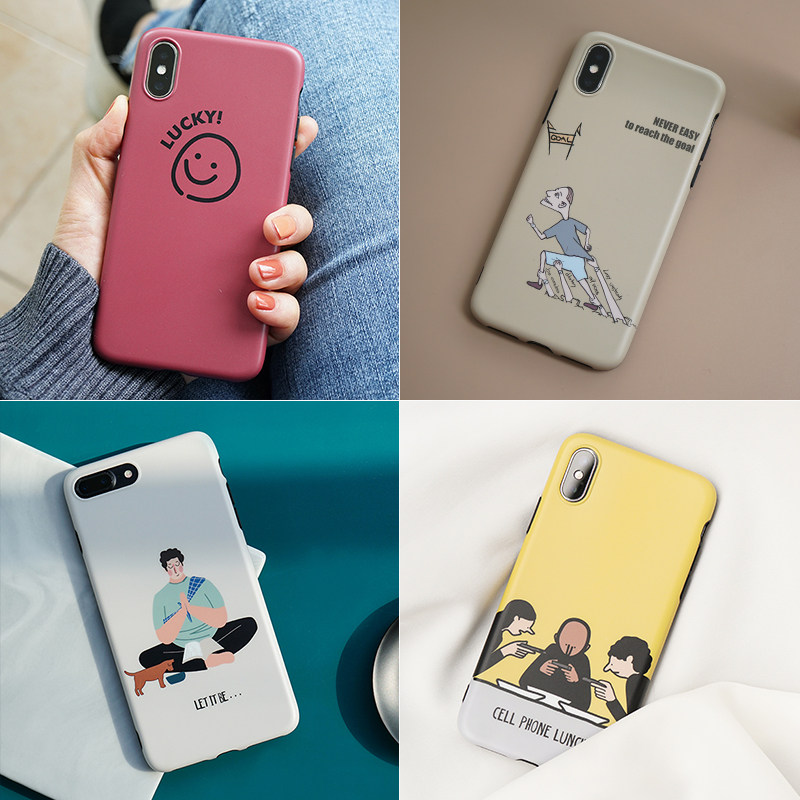 适用iphone X手机壳苹果xs max原创XR网红8P日韩个性6s硅胶软壳7PLUS