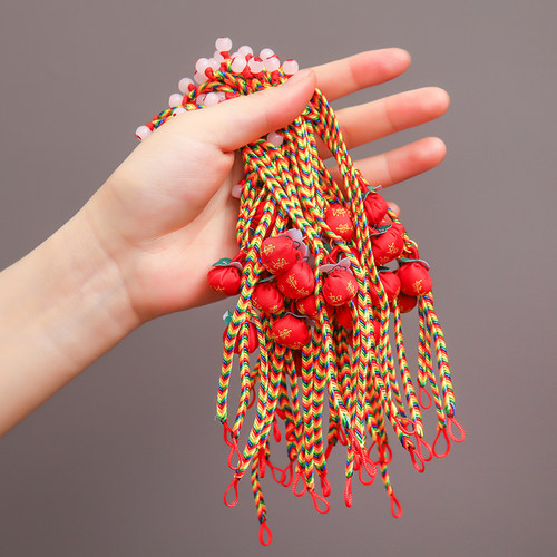 20条端午节五彩绳diy柿柿如意